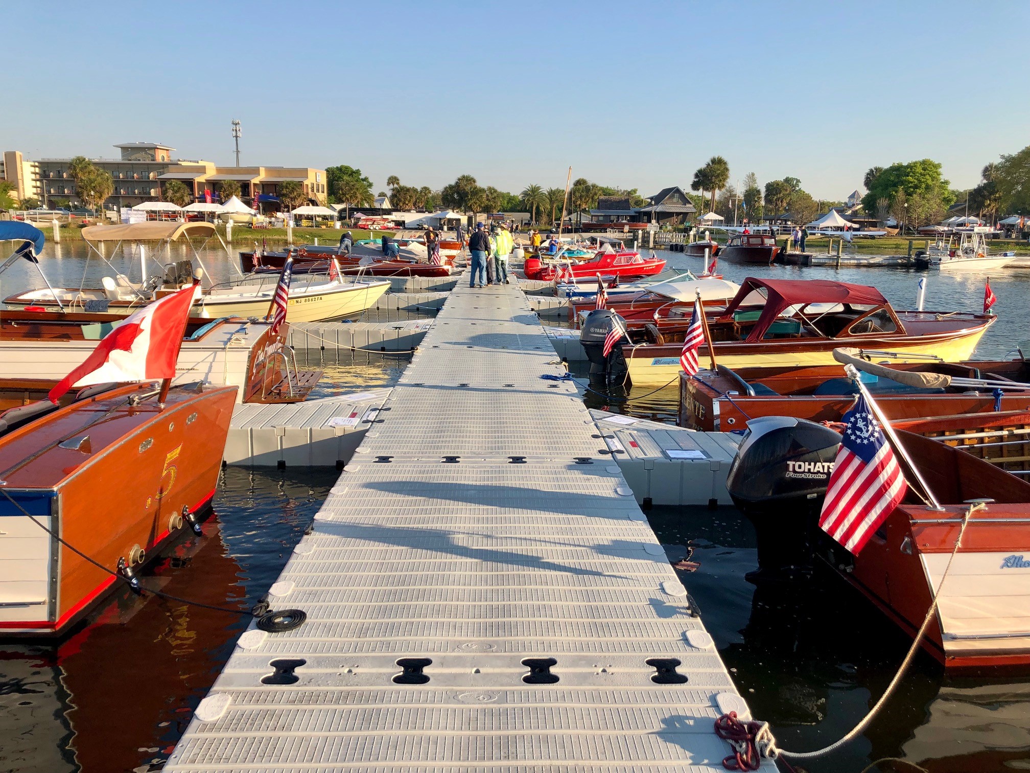 EZ Dock rental used for a boat show