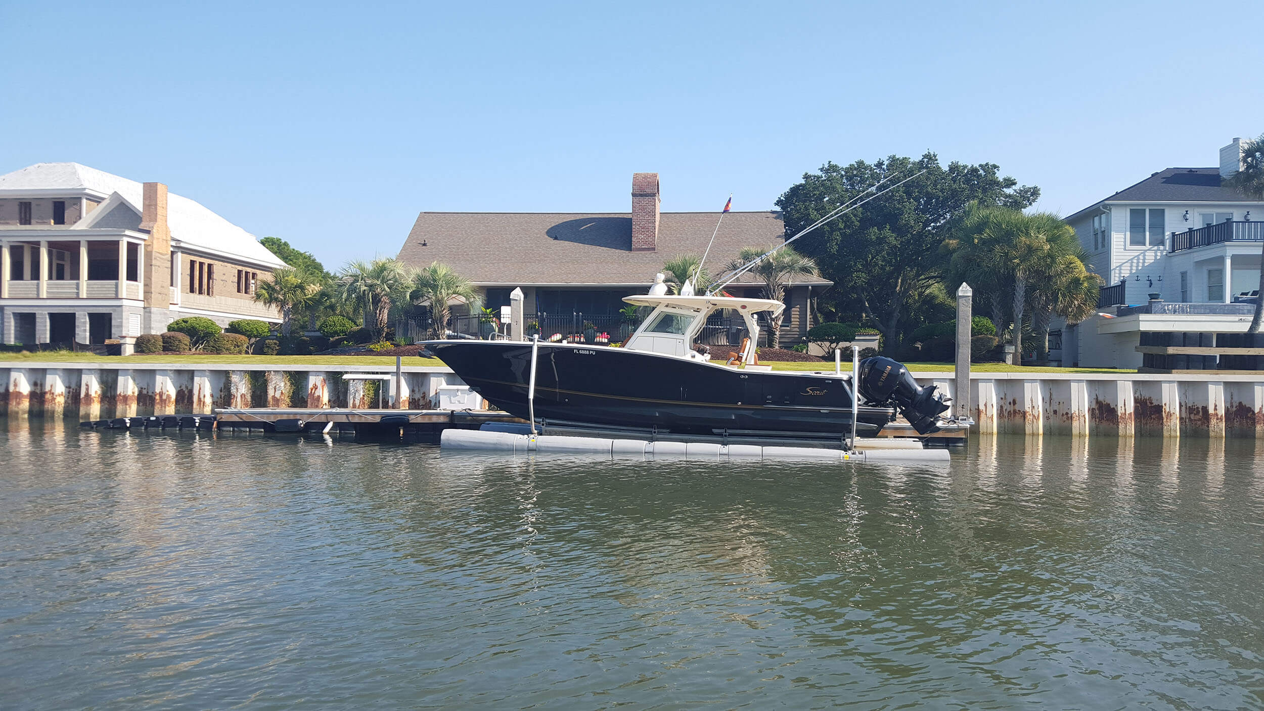 residential floating boat lift