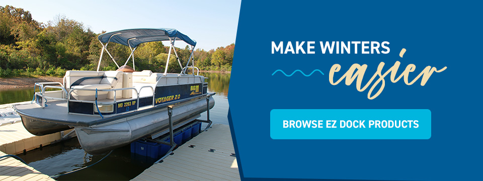 Make winters easier with EZ Dock floating docks